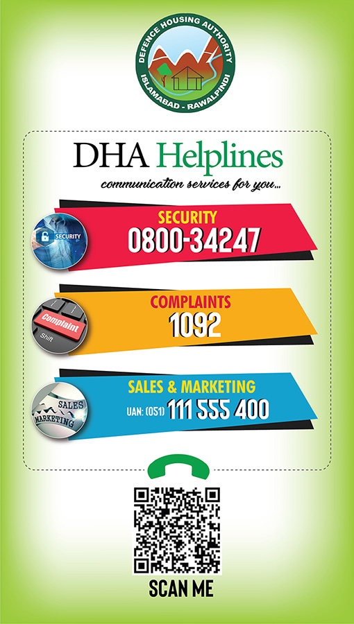 DHA Helplines Banner
